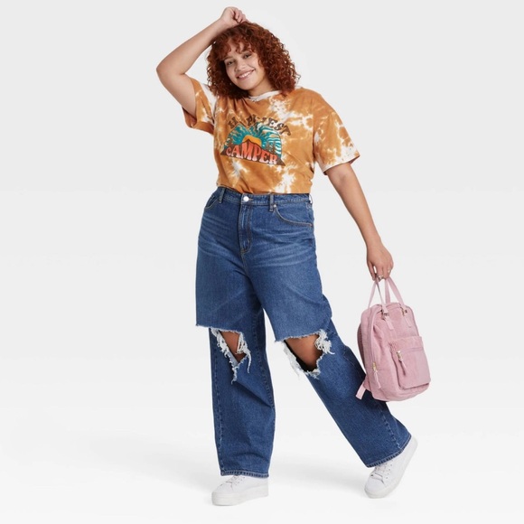 Fifth Sun Happiest Camper Graphic T-shirt tie dye size medium - Picture 2 of 4